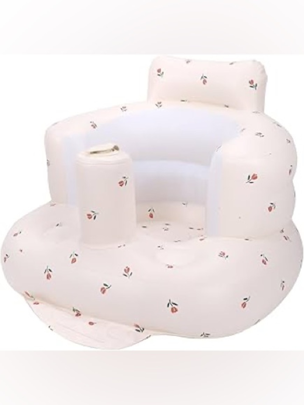 Inflatable Baby Seat Floral Print Lounge Chair - Pink